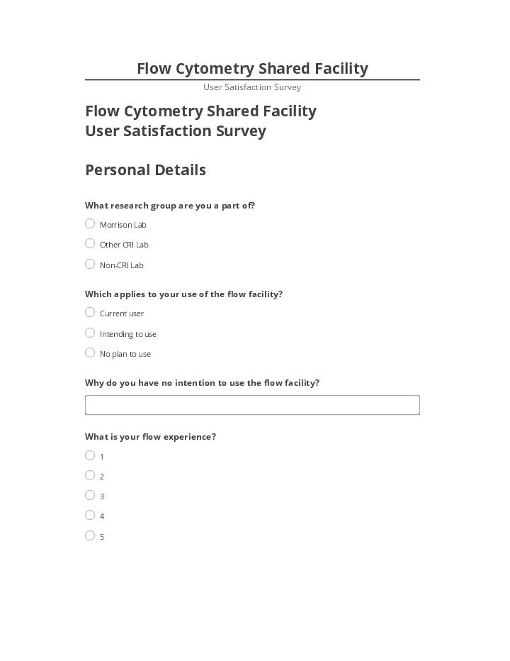 Update Flow Cytometry Shared Facility from Netsuite
