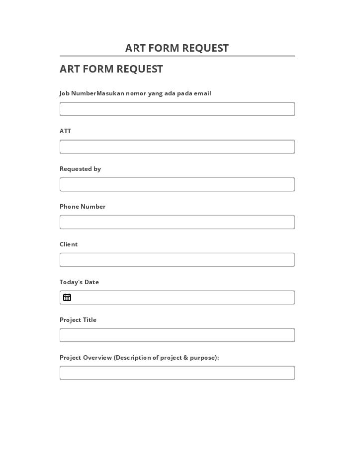 Automate ART FORM REQUEST in Netsuite