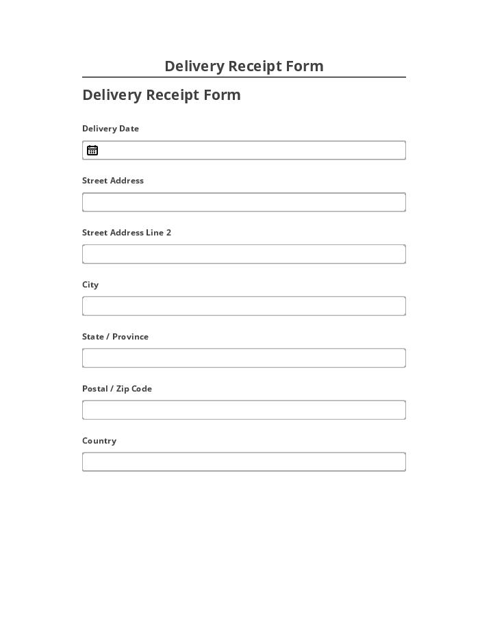 Automate Delivery Receipt Form in Salesforce