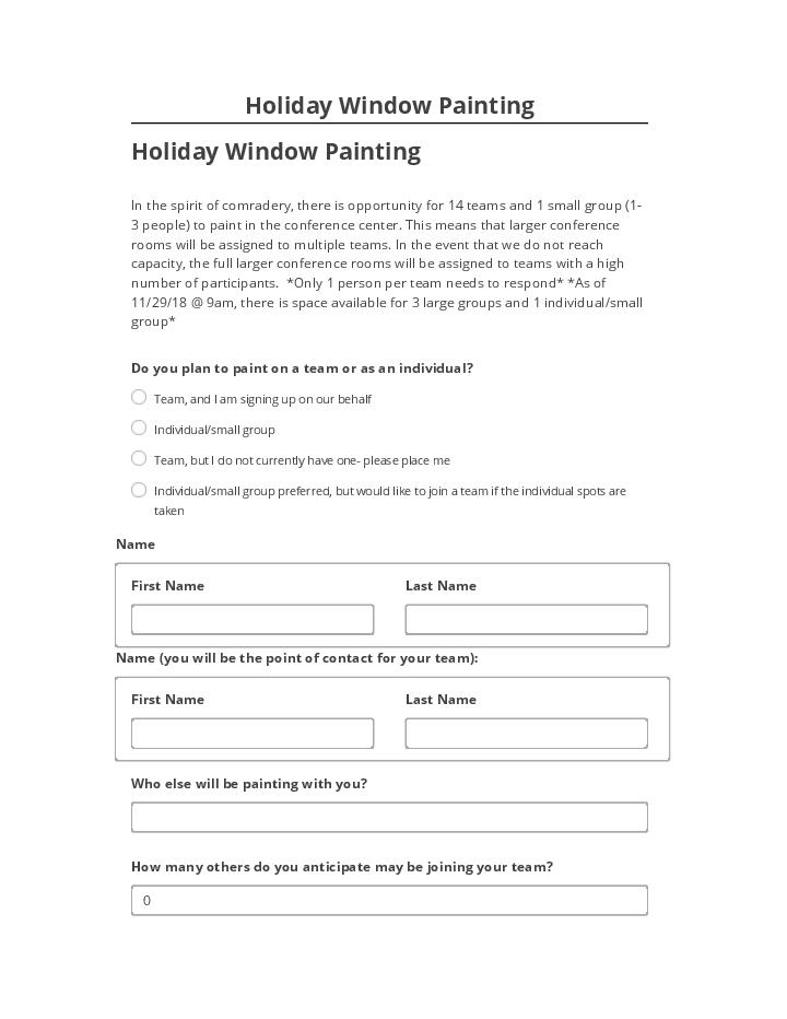 Synchronize Holiday Window Painting with Microsoft Dynamics