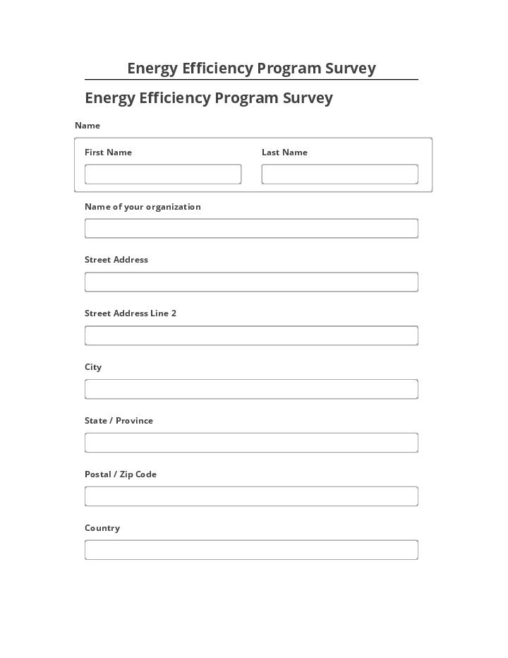 Automate Energy Efficiency Program Survey