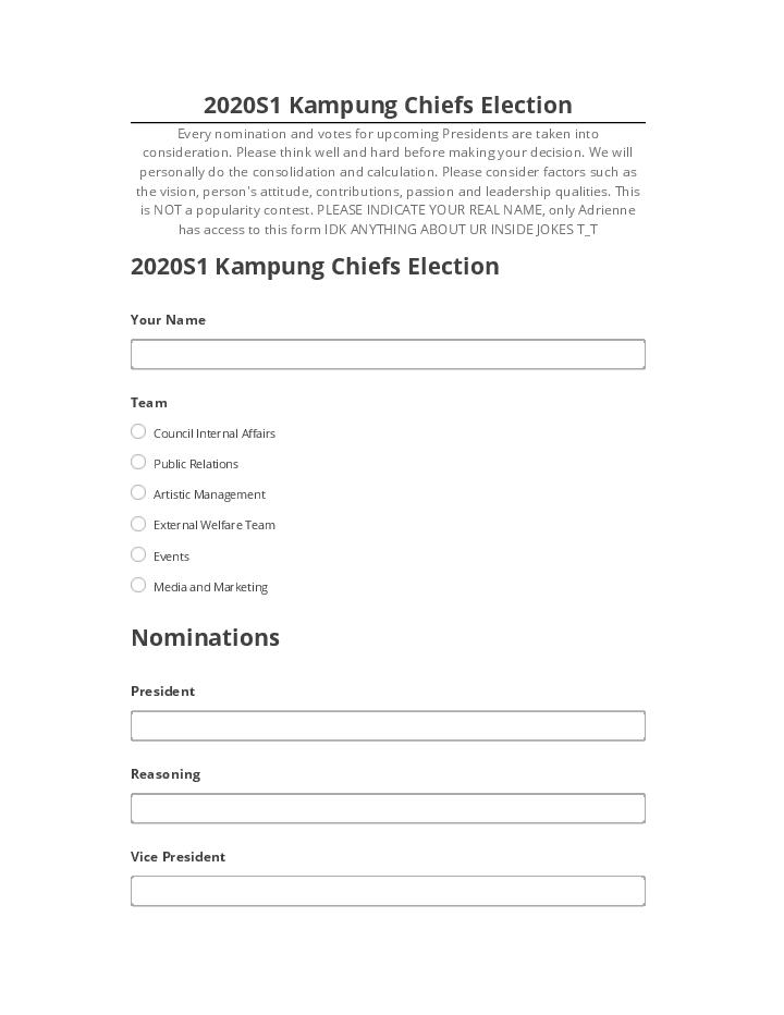 Update 2020S1 Kampung Chiefs Election from Salesforce