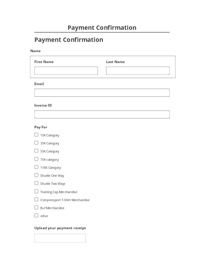 Update Payment Confirmation from Netsuite