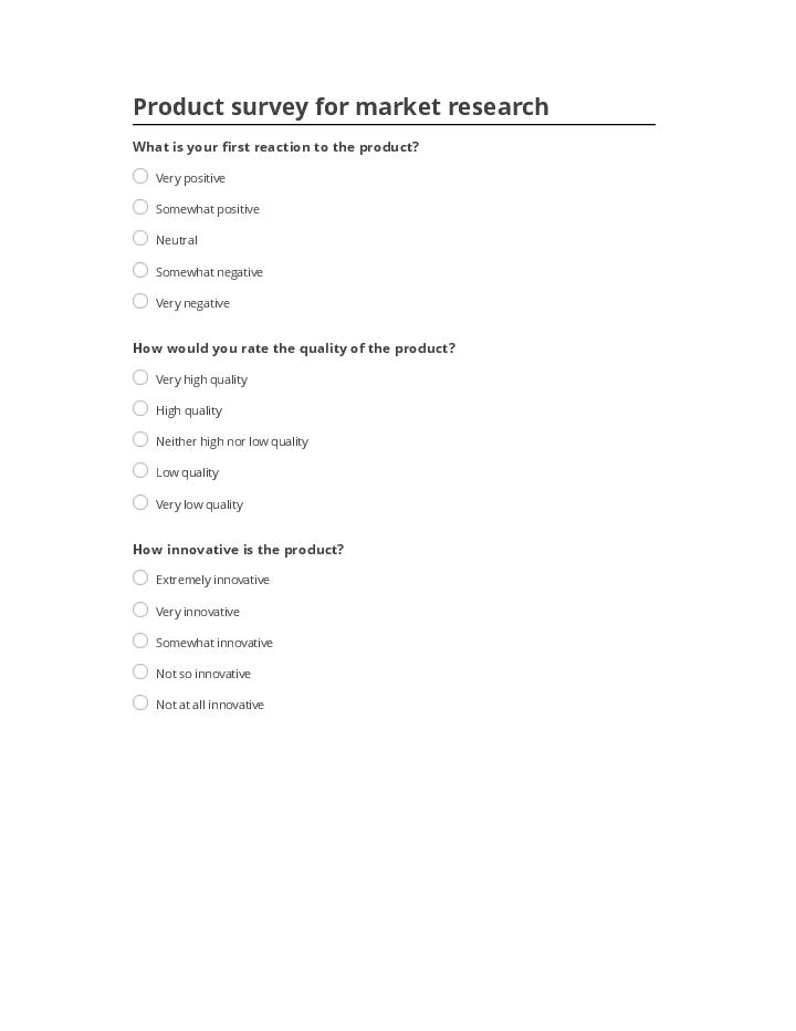 Automate Product survey for market research in Microsoft Dynamics