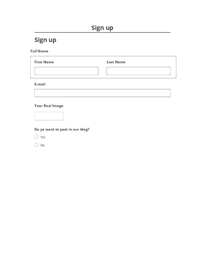 Manage Sign up in Netsuite