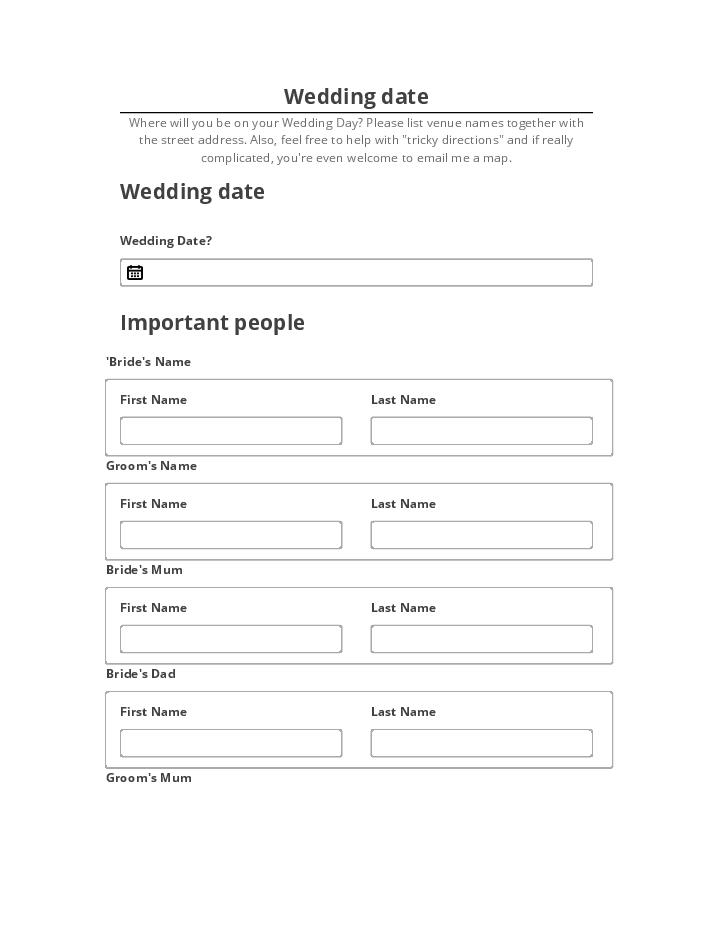 Manage Wedding date in Netsuite