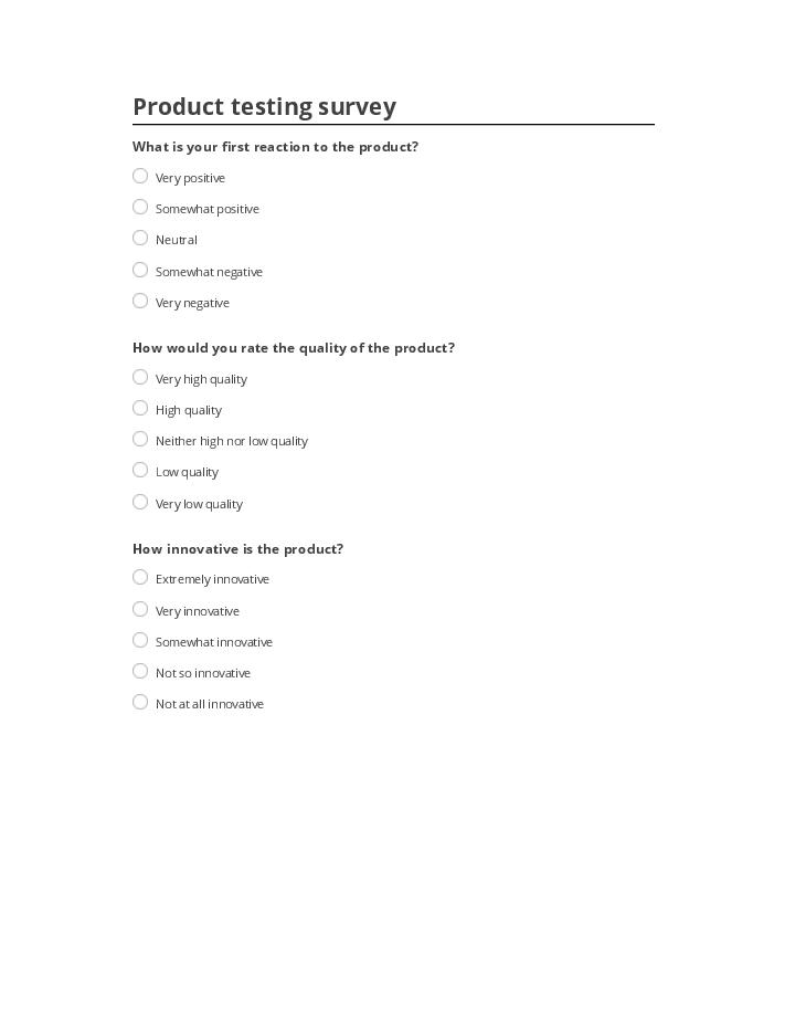 Automate Product testing survey in Microsoft Dynamics