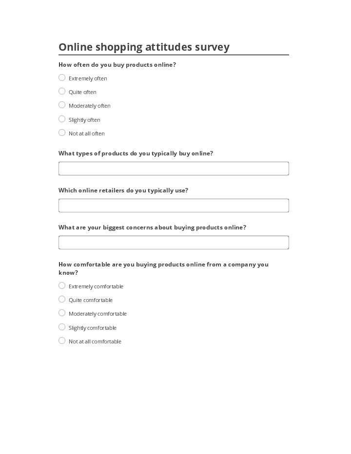 Incorporate Online shopping attitudes survey in Microsoft Dynamics
