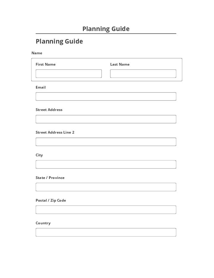 Arrange Planning Guide in Microsoft Dynamics