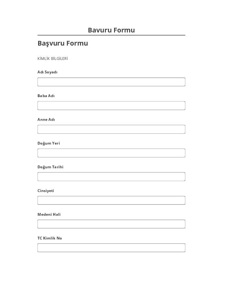 Automate Bavuru Formu in Salesforce