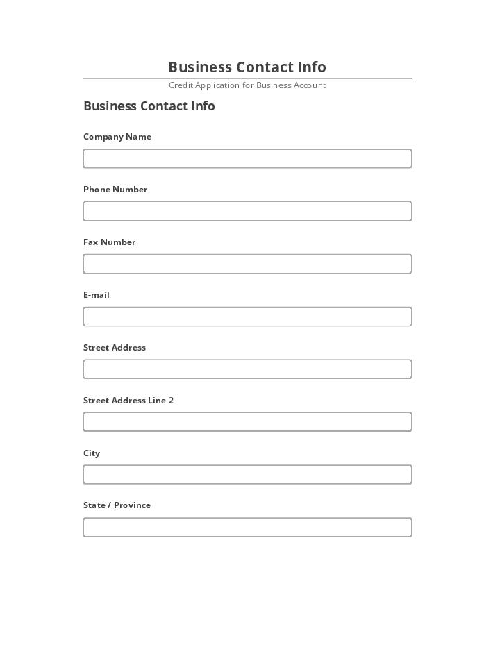 Arrange Business Contact Info in Salesforce