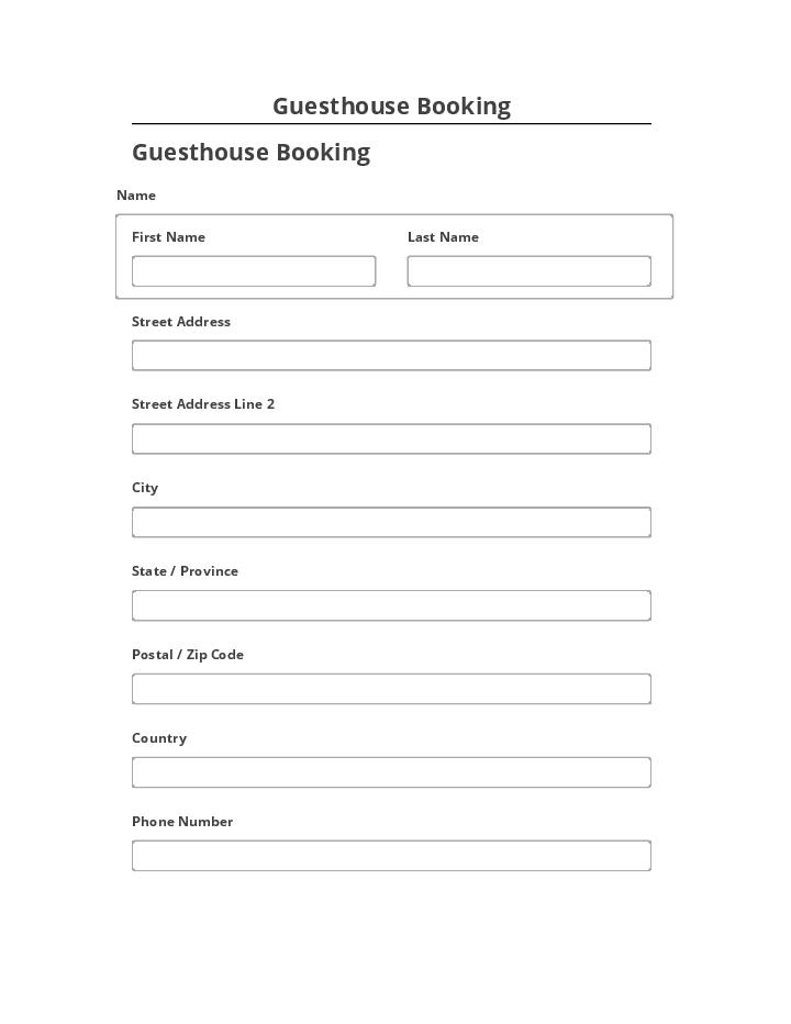 Incorporate Guesthouse Booking in Salesforce