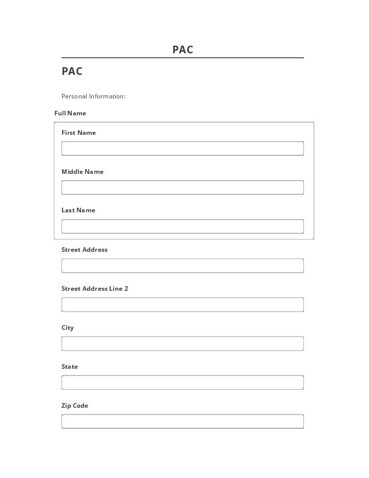 Export PAC to Netsuite