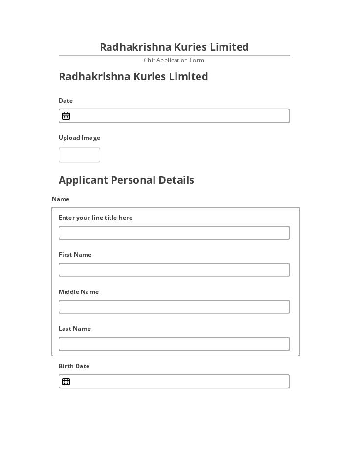 Update Radhakrishna Kuries Limited from Netsuite