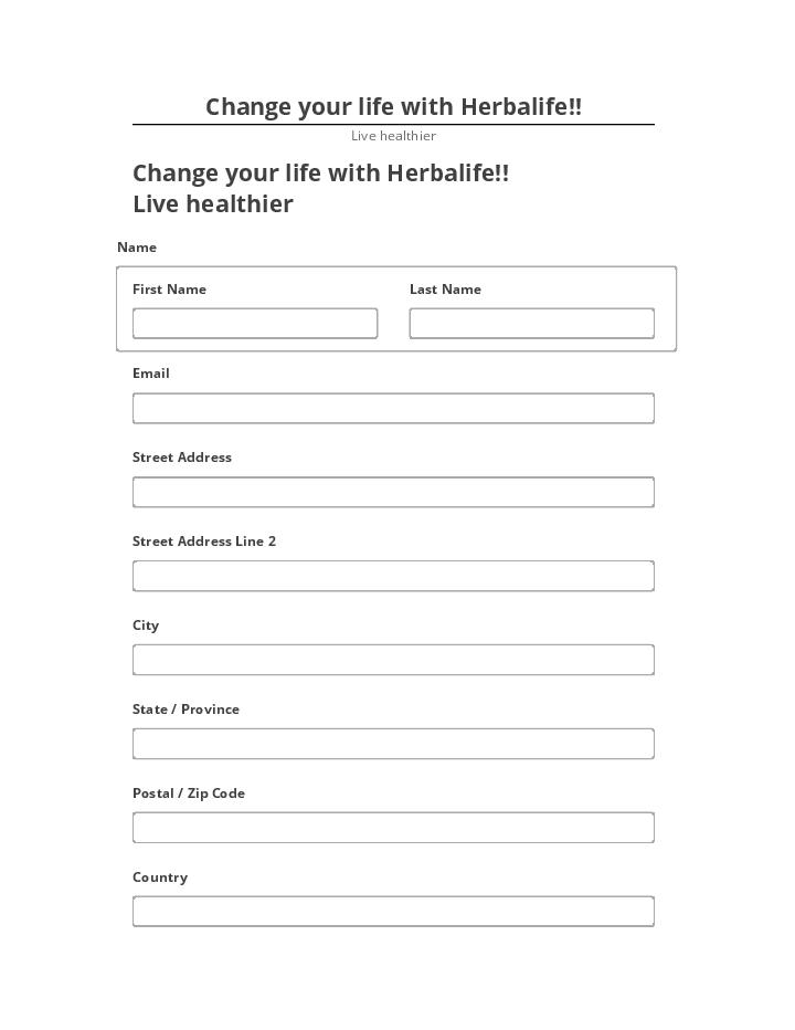 Arrange Change your life with Herbalife!! in Netsuite