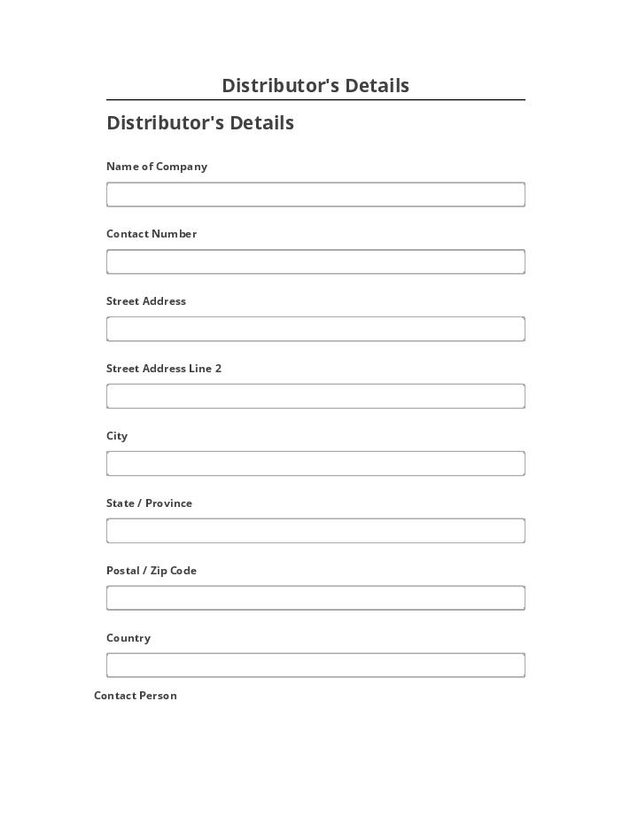 Synchronize Distributor's Details with Salesforce