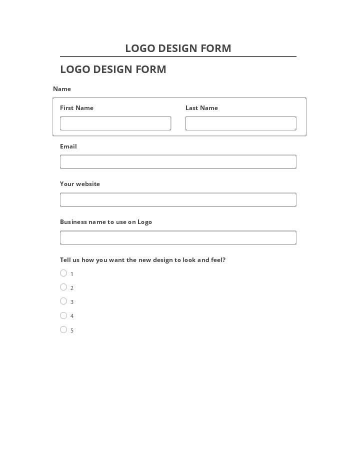 Pre-fill LOGO DESIGN FORM from Salesforce