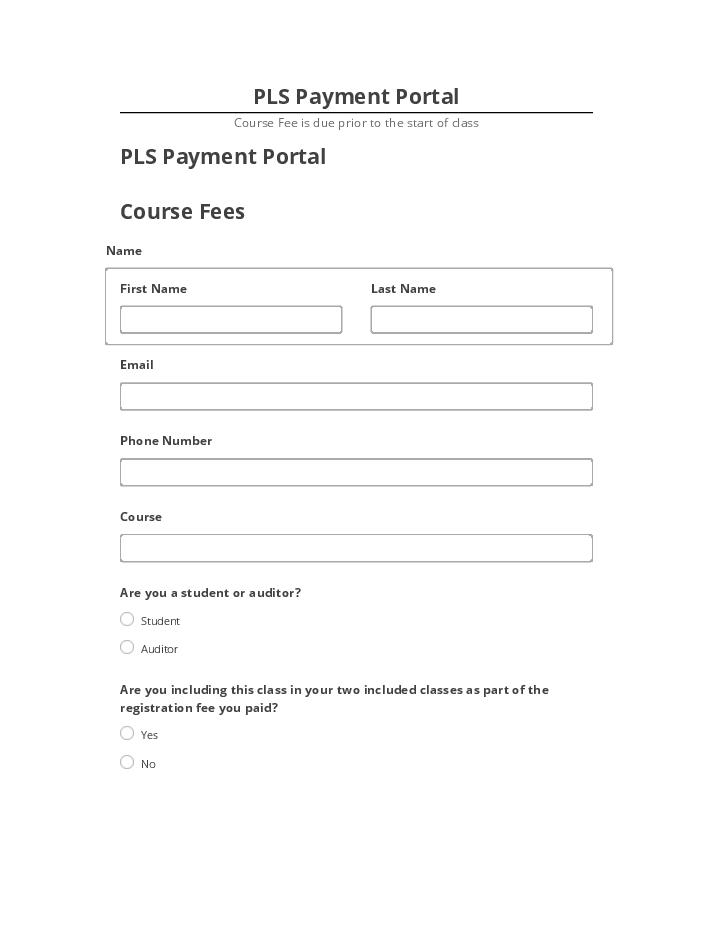 Export PLS Payment Portal to Netsuite