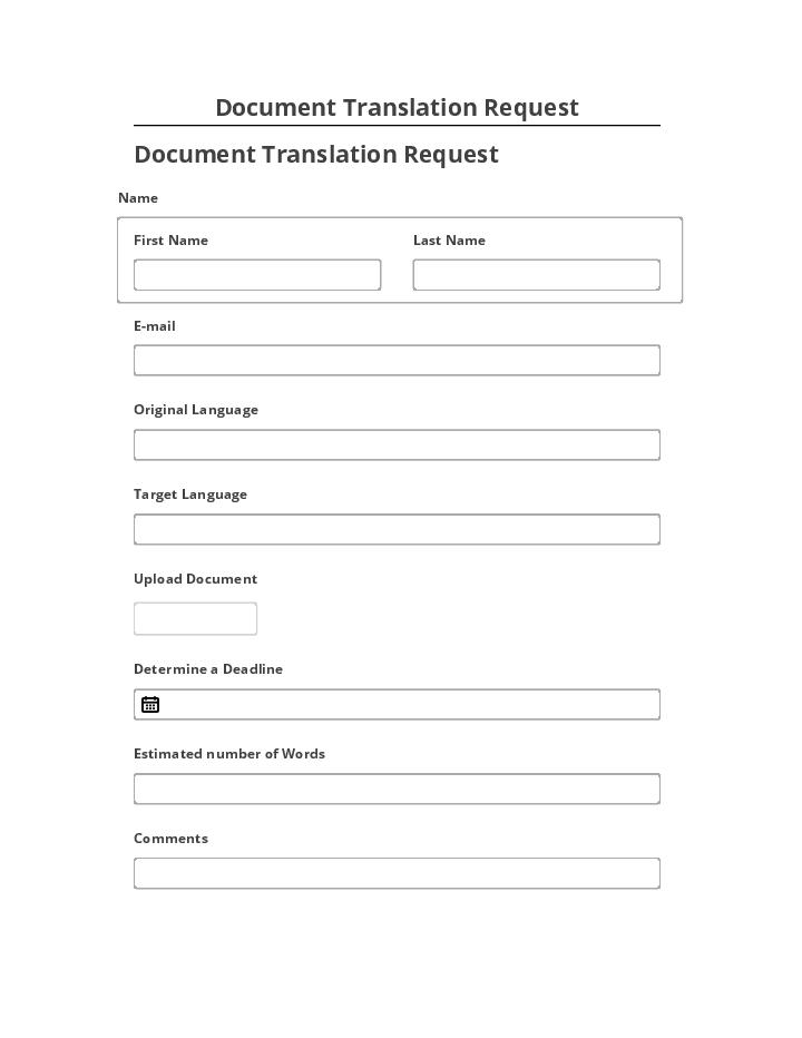 Synchronize Document Translation Request with Netsuite