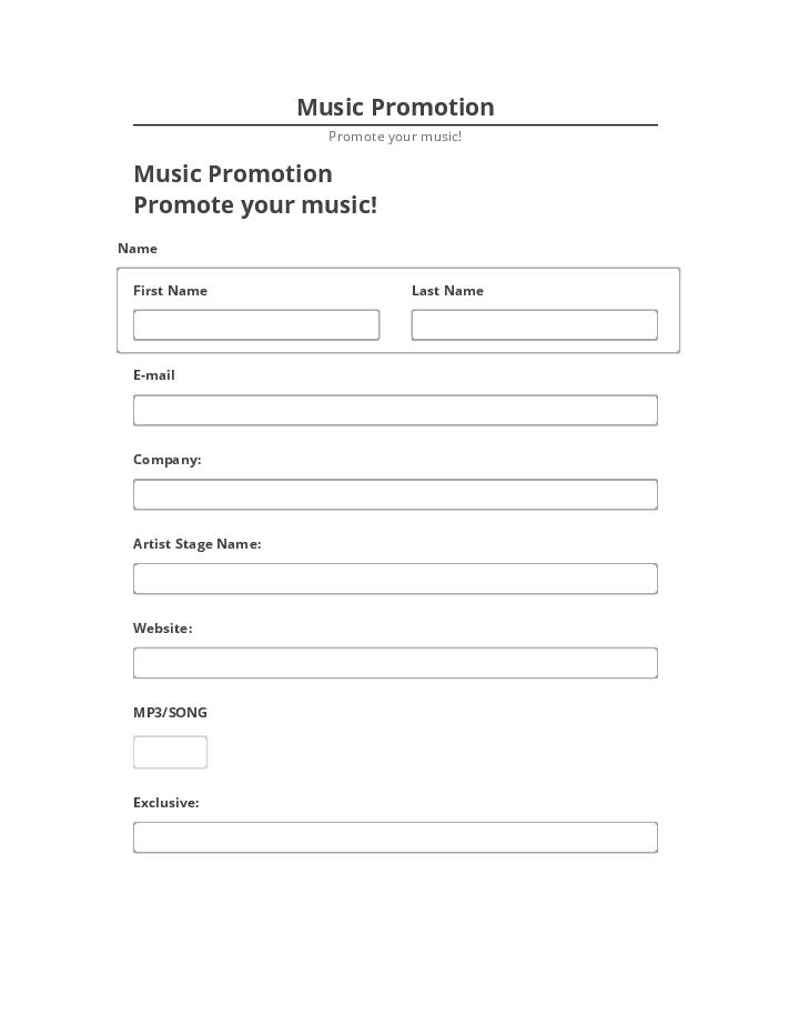 Arrange Music Promotion in Netsuite