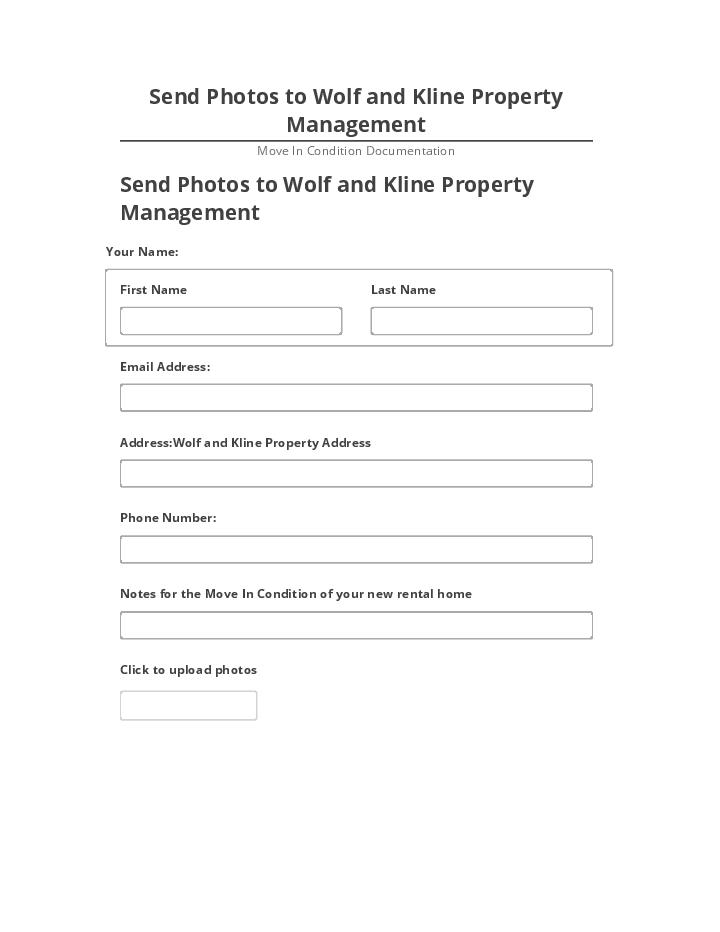 Automate Send Photos to Wolf and Kline Property Management in Microsoft Dynamics