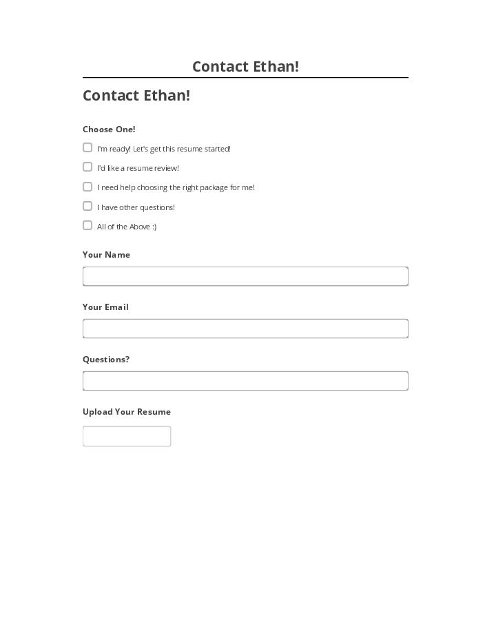 Arrange Contact Ethan! in Microsoft Dynamics