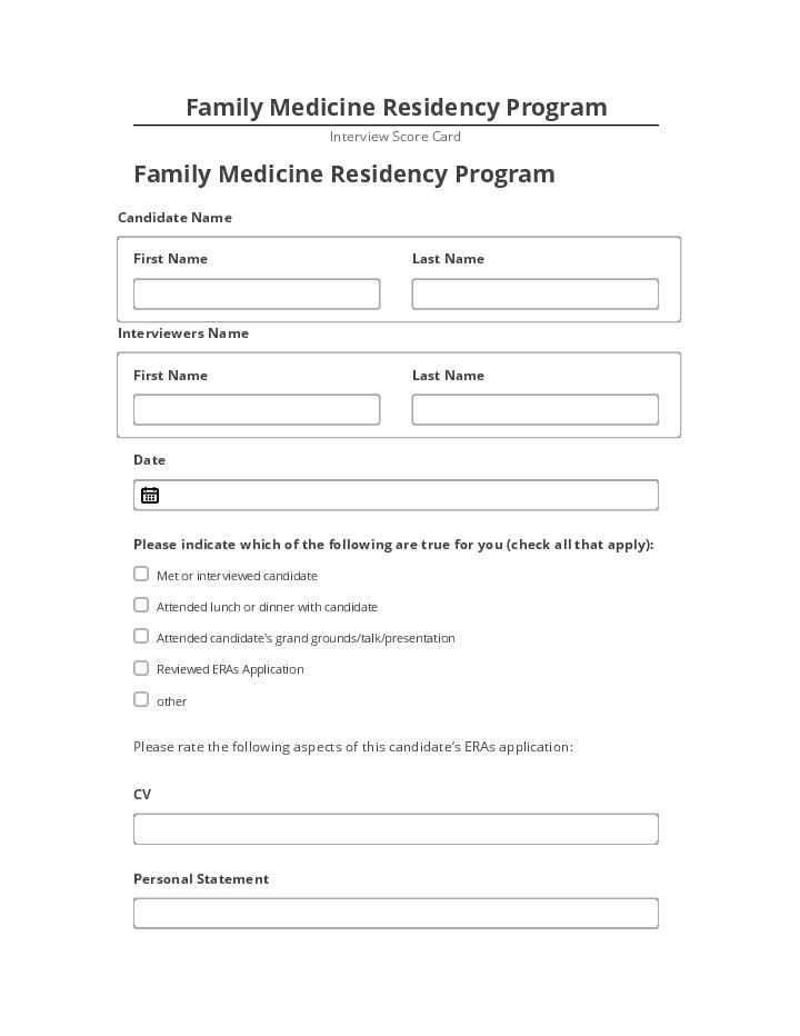 Arrange Family Medicine Residency Program in Microsoft Dynamics