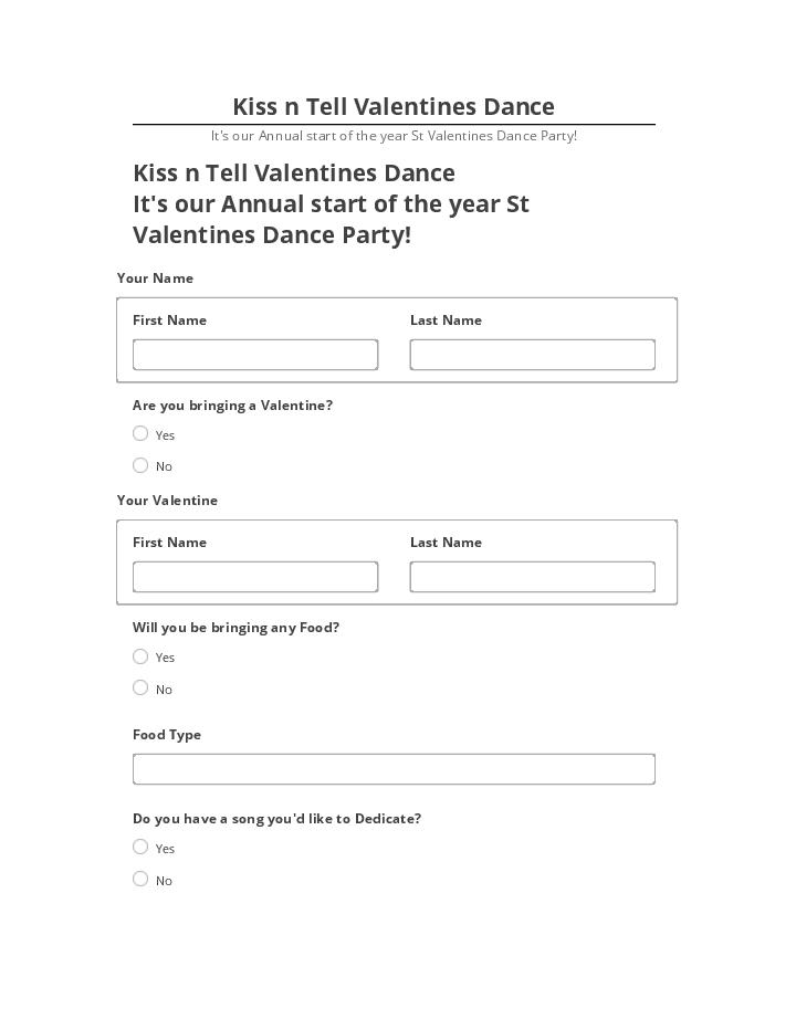 Export Kiss n Tell Valentines Dance to Netsuite