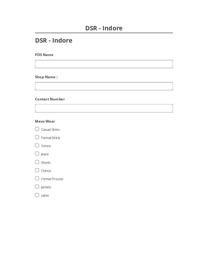 Arrange DSR - Indore in Netsuite