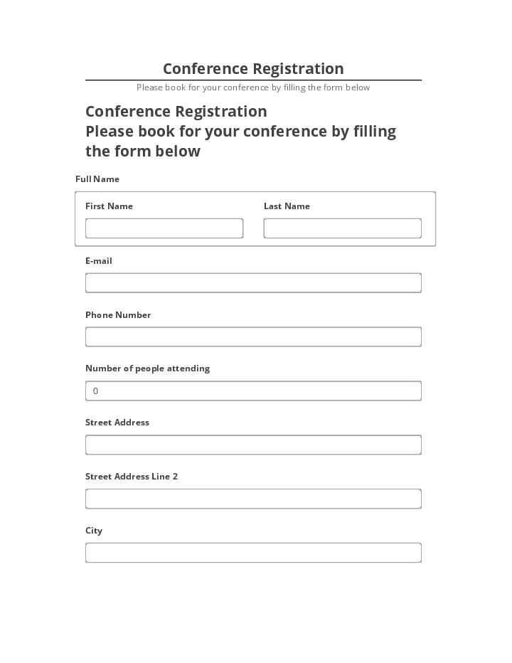 Synchronize Conference Registration with Salesforce