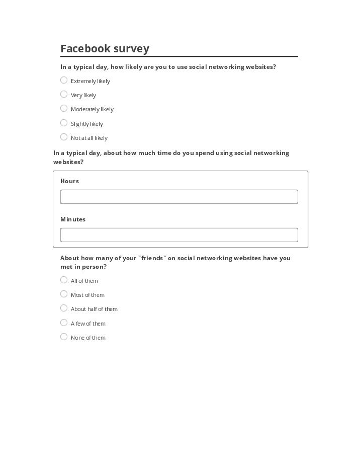 Extract Facebook survey from Salesforce