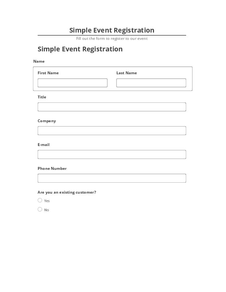 Pre-fill Simple Event Registration from Microsoft Dynamics