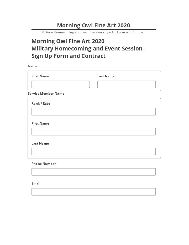 Automate Morning Owl Fine Art 2020 in Netsuite