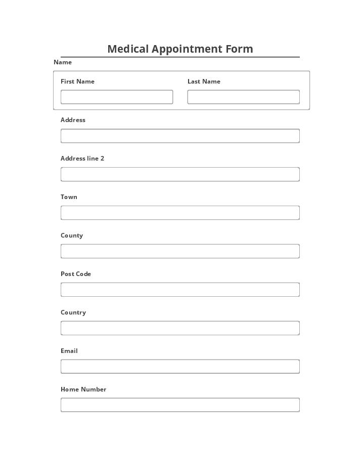 Manage Medical Appointment Form