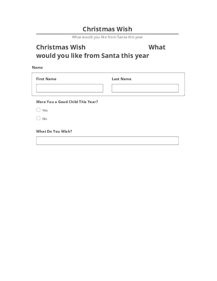 Arrange Christmas Wish in Netsuite