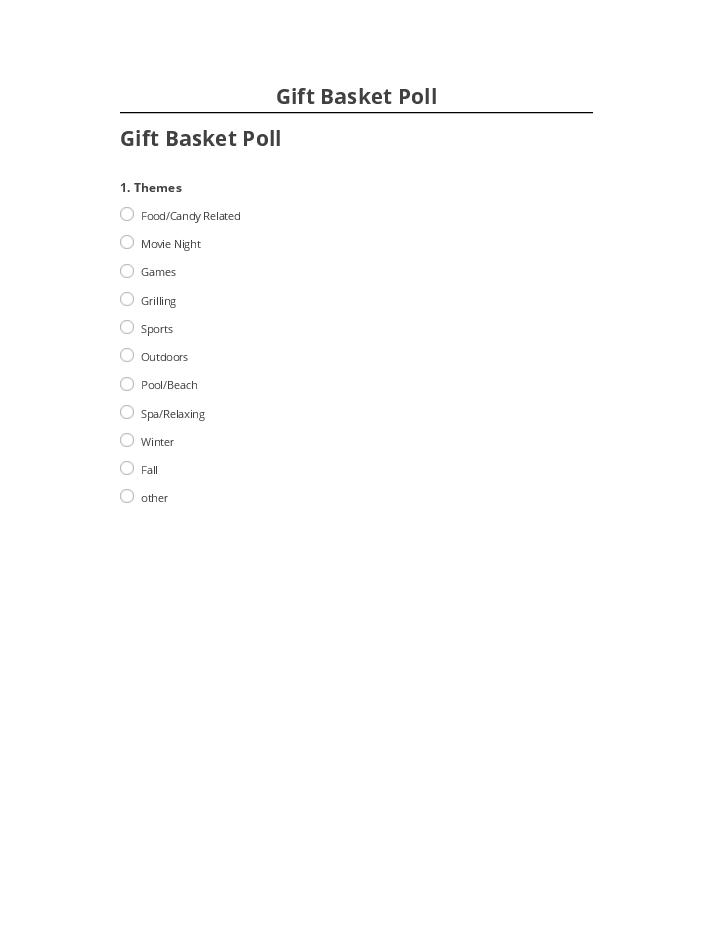 Integrate Gift Basket Poll with Salesforce