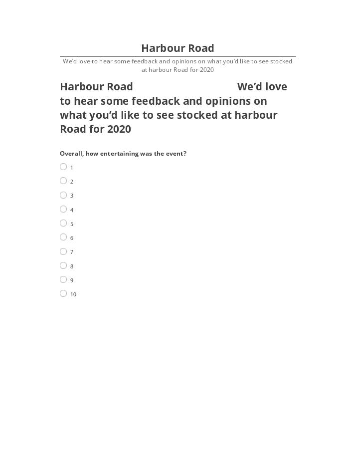 Extract Harbour Road from Salesforce