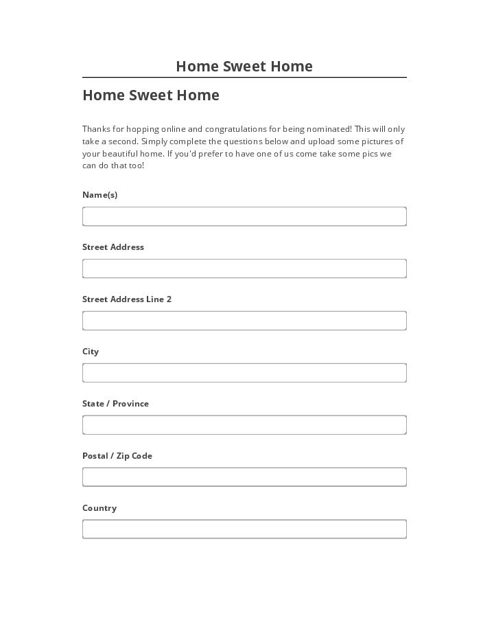 Pre-fill Home Sweet Home from Microsoft Dynamics