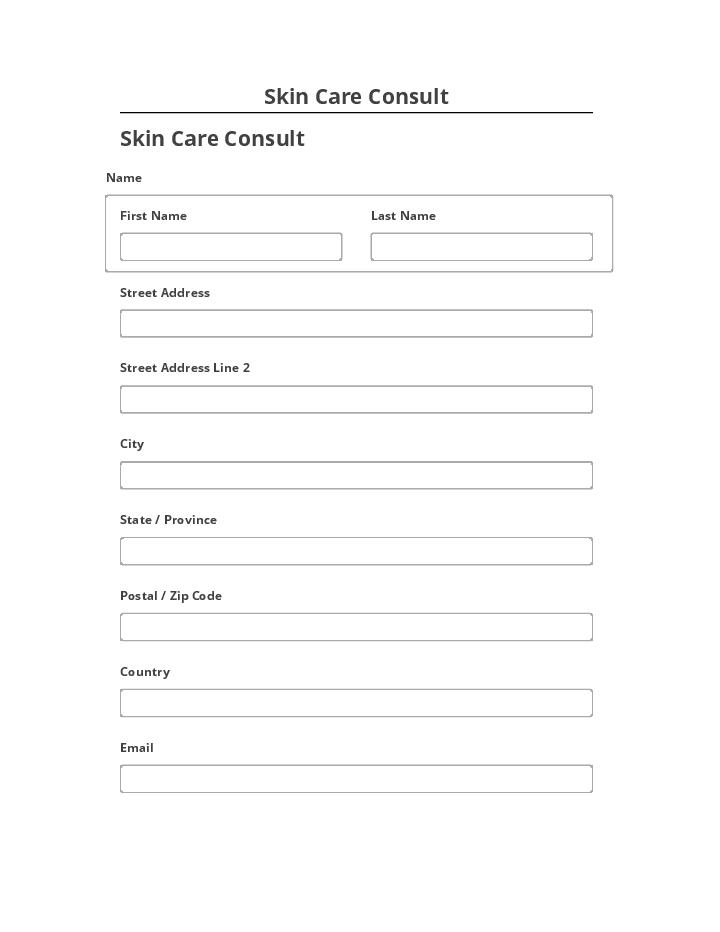 Arrange Skin Care Consult in Salesforce