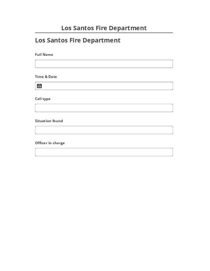 Pre-fill Los Santos Fire Department from Salesforce
