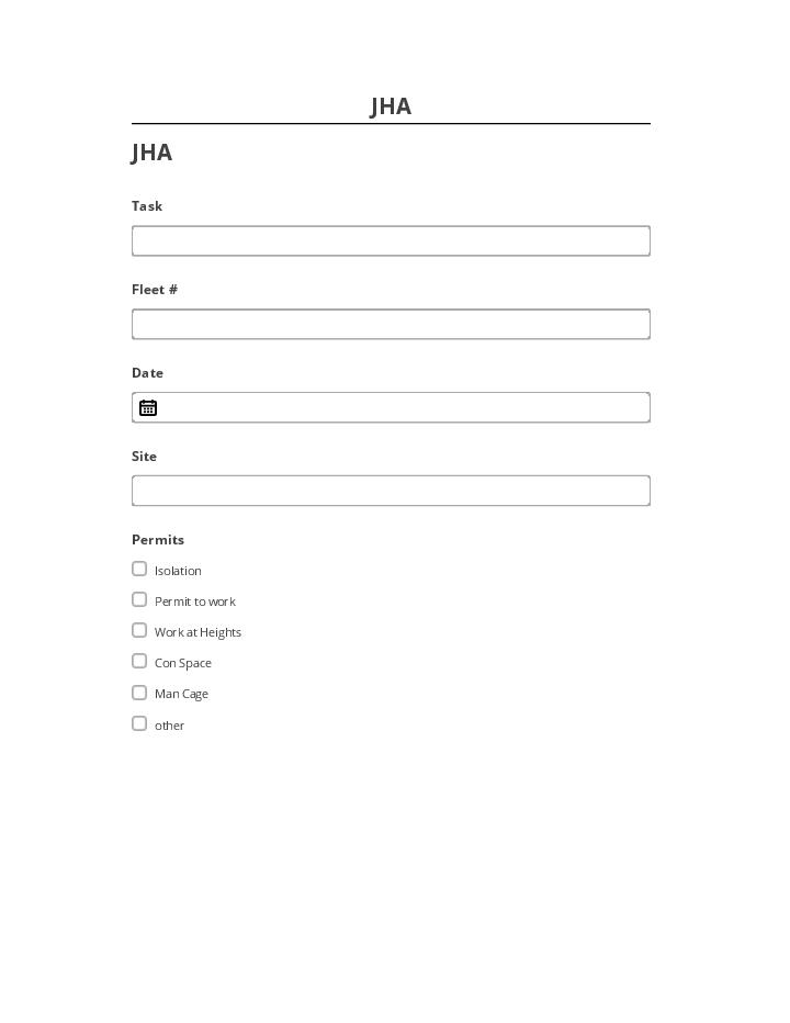 Extract JHA from Netsuite