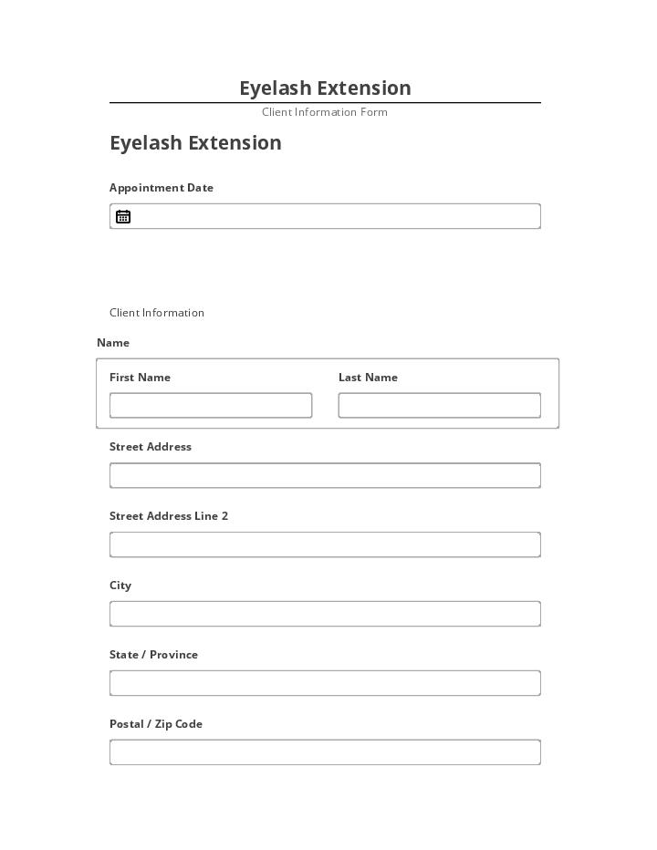 Export Eyelash Extension to Netsuite