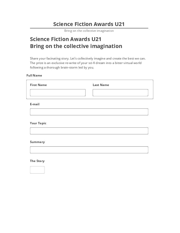 Incorporate <b>Science Fiction Awards U21</b> in Netsuite