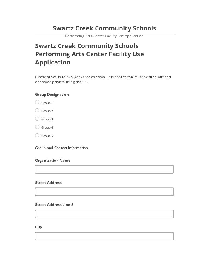 Extract Swartz Creek Community Schools from Salesforce