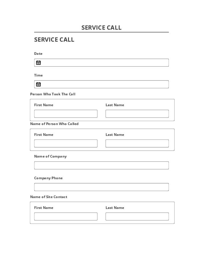 Integrate SERVICE CALL with Salesforce