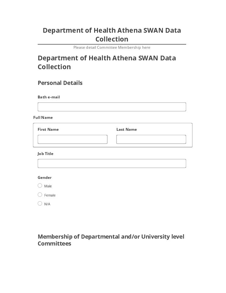 Automate Department of Health Athena SWAN Data Collection in Netsuite