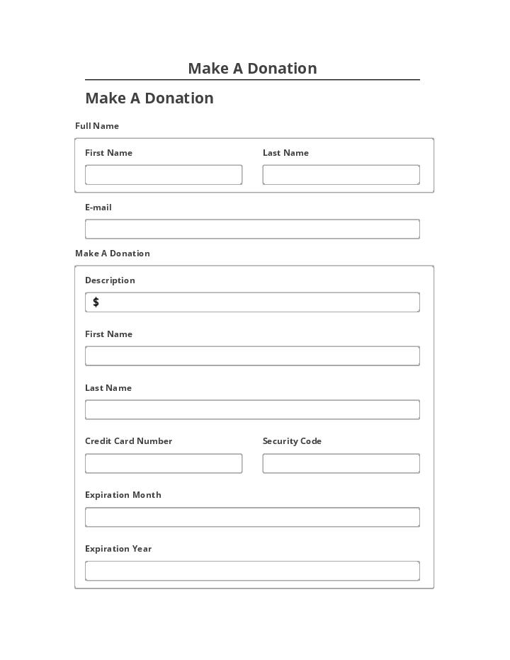 Manage Make A Donation in Microsoft Dynamics