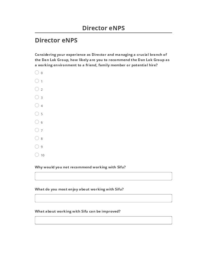 Synchronize Director eNPS with Netsuite