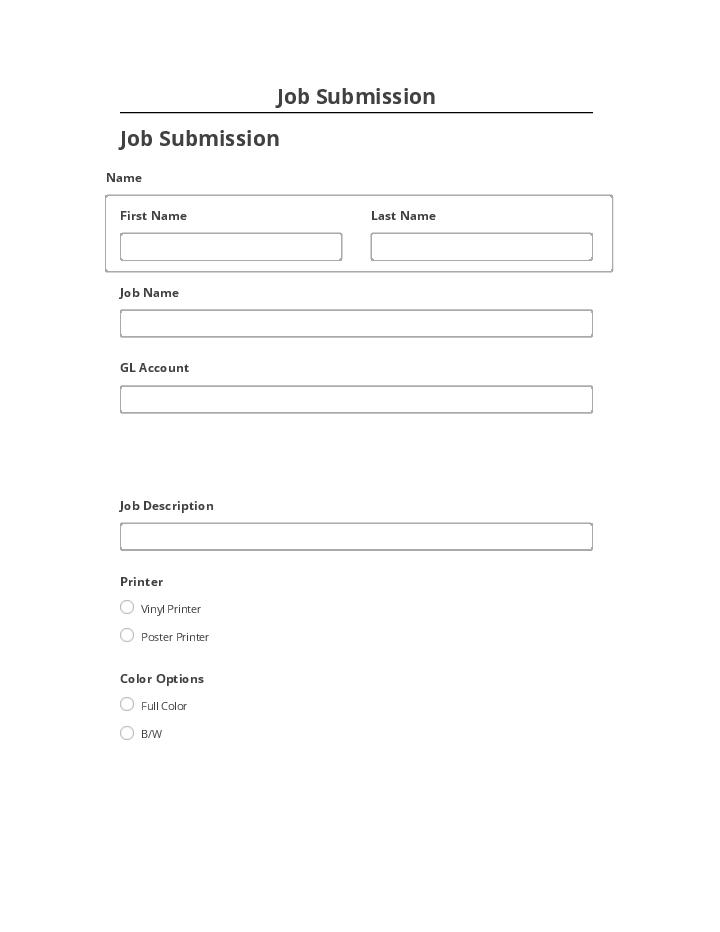 Pre-fill Job Submission from Salesforce