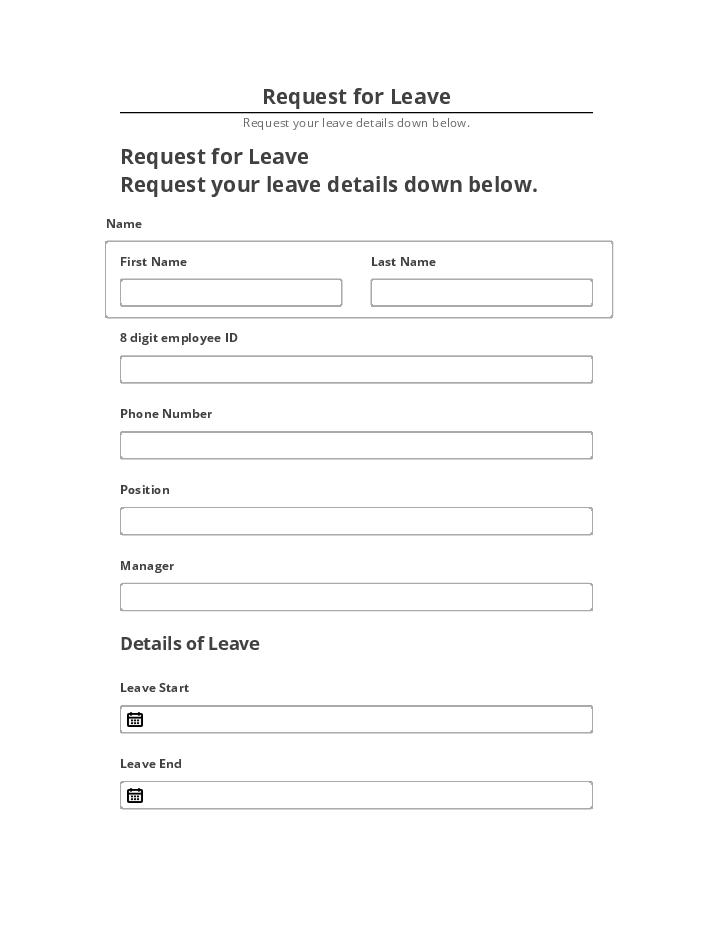 Update Request for Leave